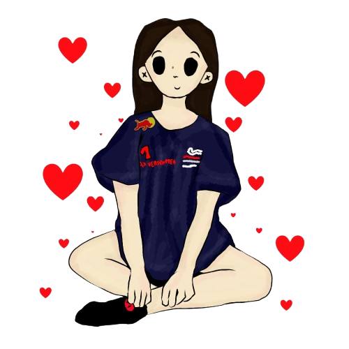 Desenho menina sentada